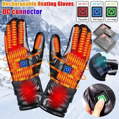 Elektrische Beheizbare Motorradhandschuhe Wärmer Handschuhe Thermo mit 2 Akku DE - Bild 1 von 4