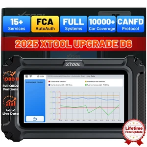USED XTOOL D6 Diagnostic Full System Tool 15+Services Code Reader Free Update - Picture 1 of 11