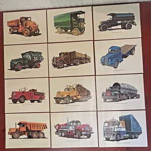 Juego de 12 tarjetas con impresión de póster de 9" x 12" Mack Truck 75 aniversario Truck - Imagen 1 de 17
