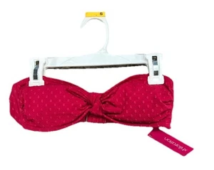 NWT Xhilaration Women's Bikini Top Dark Red Size S - Picture 1 of 3