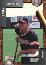 1992 Edmonton Trappers Fleer/ProCards #3542 Larry Gonzalez
