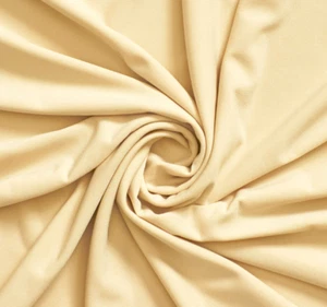 JERSEY KNIT 100% ORGANIC COTTON FABRIC 8.2 OZS. 72" WIDE COLOR PALE YELLOW BTY - Picture 1 of 2