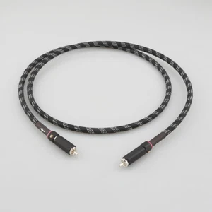 75 Ohm HiFi RCA Cable Silver Plated Audio HD Digital Coaxial Interconnect Cord - Picture 1 of 10