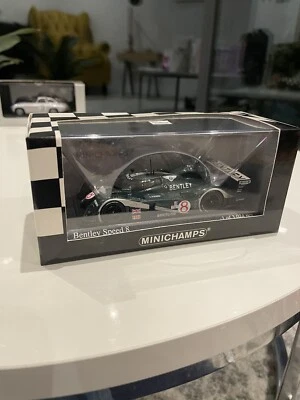RARO COCHE DE CARRERAS MODELO FUNDIDO A PRESIÓN BENTLEY SPEED 8 2003 LE MANS, Minichamps en caja 1/43 Foto 1 de 4