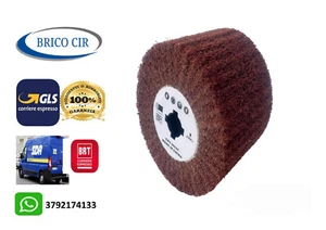 Rullo Spazzola Lamellare Abrasivo 120x100mm per Satinatrice Satinare - Foto 1 di 8