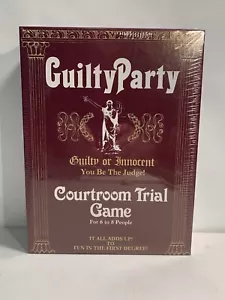 Vintage Guilty Party Courtroom Trial Game. 6-8 People. Sealed. 1986. New - Picture 1 of 4
