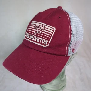 Washington Nationals Mütze Eco Patch '47 Clean Up verstellbar Trucker Mesh Snapback - Bild 1 von 10