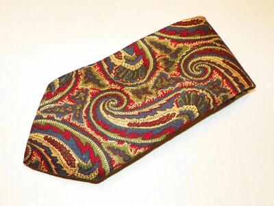 ABERCROMBIE & FITCH [PAISLEY/MULTICOLOR] Corbata Hombre 100% Seda Hecha en EE. UU. Foto 1 de 3