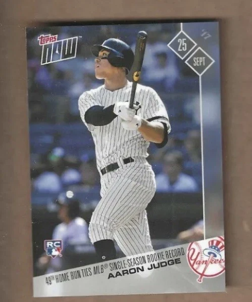 Aaron Judge 2017 Topps Now #653 49th Home Run Rookie New York Yankees ~GT16 - Image 1 of 1