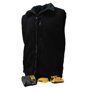 DeWalt DCHV086BD1-L Reversible Heated Fleece Vest Kit - Black, L New