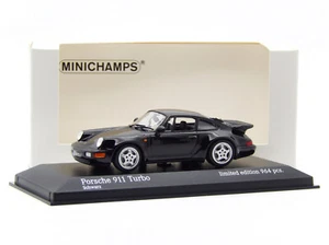 1/43 Porsche 911 Turbo Bad Boys 964 1990 Black Minichamps Scale Model 943 069106 - Picture 1 of 4