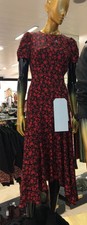 RARE BLOGGERS Primark Floral black red Ditsy Midi maxi Dress Size 14 NEW EUR42 