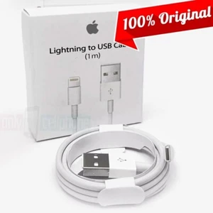 Cable de datos de carga USB a Lightning original de Apple iPhone 14/13/12/11/X/Pro/Max - Imagen 1 de 9