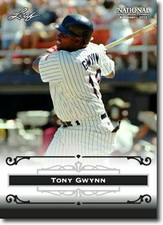 TONY GWYNN 2012 LEAF "EXCLUSIVE" COLLECTORS HALL OF FAME PROMO CARD! LEGEND!