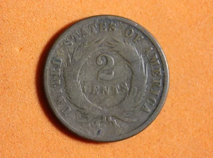 ESTATE FIND 1870 TWO CENT PIECE #P12002 - Picture 1 of 2