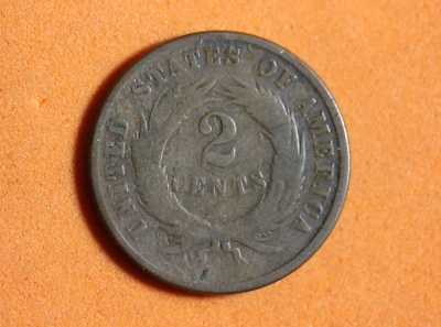 ESTATE FIND 1870 TWO  CENT PIECE  #P12002 - Image 1 of 2