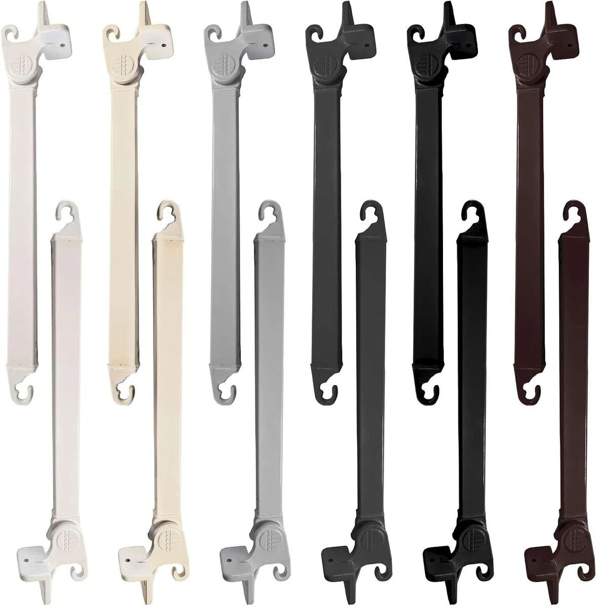 Staffe Per Aste Tende Da Soffitto Staffe Per Aste Per Tende Da Soffitto, 32 Mm, Colore Nero, Resistenti, Ganci Per Binario Per Tende Da Soffitto, Ganci In Metallo, Per Armadio, Confezione Da