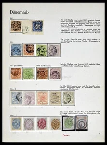Lot 39407 Stamp collection Denmark 1851-1969 in Behrens album. - Picture 1 of 10