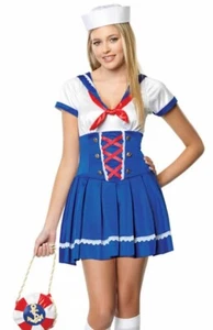 Leg Avenue Nautical Sailor First Mate Jr Teen Girls Costume Size M/L - Picture 1 of 1