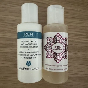 REN Atlantic Kelp & Magnesium Energising Lotion & Moroccan Rose Otto Body Wash - Picture 1 of 1