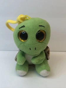 TY Beanie Boos - TURBO the Turtle Glitter Eyes Key Clip - 3 pulgadas - Imagen 1 de 8