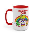 Rainbow Brite 80s Saturday Morning Kids Cartoon Two-Tone Coffee Mug, 15oz