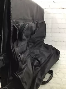 TUMI Black BALLISTIC Nylon & Leather HANGING GARMENT BAG Suiter SUITCASE Luggage - Picture 1 of 6
