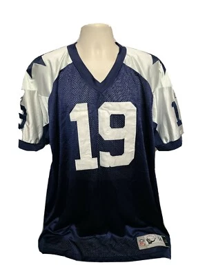 Vtg NFL Dallas Cowboys Keyshawn Johnson #19 Adult Blue Size 54 Throwbacks Jersey - Image 1 of 4
