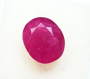 100% Natural Red Ruby Loose Gemstone 8.35 Ct Certified With Free Gift - Picture 1 of 8