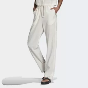 adidas Originals Womens Linen Tracksuit Pants - Natural - Picture 1 of 3