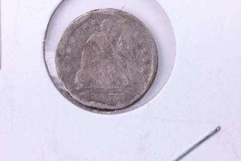 1855 Seated Liberty Half Dime, Affordable Circulated Coin. Large SALE #11191 Cover