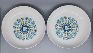 Juego de 2 tazones florales de porcelana de Túnez de 2"" de alto 9,5 - Imagen 1 de 7