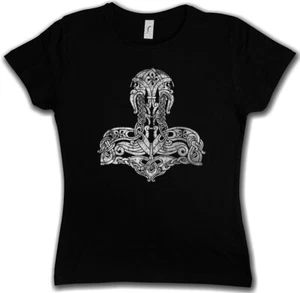 THOR?S HAMMER II SOUL DAMEN GIRLIE Mjölnr Odin Loki Midgard Mjölnir Kelten - Picture 1 of 1