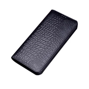 Echtleder Klapphülle Eingebauter Magnet Cover FlipCase Handytasche für Xiaomi - Picture 1 of 18