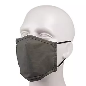 Maschera viso Olive Drab, tessuto ripstop, taglio quadrato con striscia naso in metallo - Foto 1 di 5