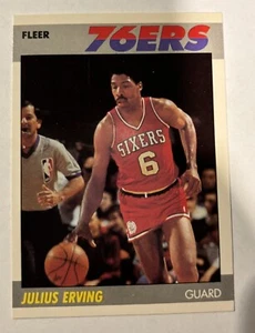 Julius Erving 87-88 Fleer #35 Philadelphia 76ers - Picture 1 of 2
