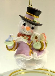 Precious Moments Ornament SNOWMAN w/ BIRDS & BIRDHOUSE 131025 BX FREEusaSHP - Picture 1 of 2