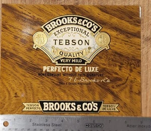 ADVERTISING Label Cigar Brooks & Company - Picture 1 of 7