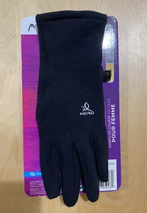 NWT Head Women Black Touch Screen Running Gloves Keep Very Warm Size Large - Picture 1 of 5