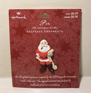 Hallmark Pin Inspired by Keepsake Ornaments Nick's Wish List 1998 - Picture 1 of 8