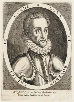 Portrait des Louis I. de Bourbon, um 1600, Kupferstich Unbekannt (17.Jhd) - Bild 1 von 4