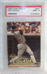 Fleer Update Troy Glaus 1998 #U87 PSA como nuevo 9 Anaheim Angels - Imagen 1 de 2