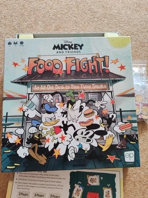 Disney Mickey And Friends Food Fight! An All Out Dash to Toss Those.. Board Game — 第 1/4 张图片
