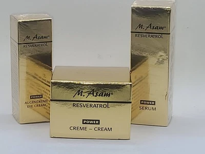 M. Asam Resveratol Lot POWER CREME, SERUM, EYE CREAM - RARE - HTF - Image 1 of 4