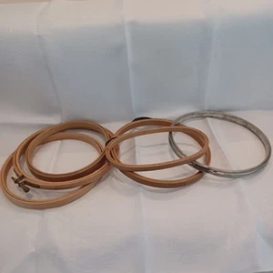 Vtg Princess & Gibbs Wood/Embroidery Hoops, Round & Oval Various Sizes, VGC, USA - Picture 1 of 9
