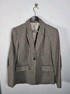 Orvis Sakko Damen UK 14 Hahnentritt Ellenbogen Patches Wollmischung Blazer - Bild 1 von 17