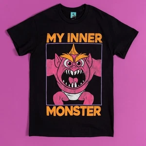Official Disney The Incredibles Jack Jack My Inner Monster Black T-Shirt - Picture 1 of 3