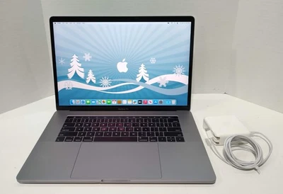 Apple MacBook Pro A1707 15.4" 2.8 GHz i7-7700HQ 16GB RAM 512GB SSD 98 Batt Leer Foto 1 de 4