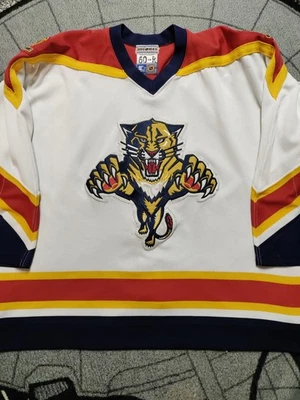 Florida Panthers vintage NHL authentic hockey jersey, Starter, sz 60-R, blank - Image 1 of 4
