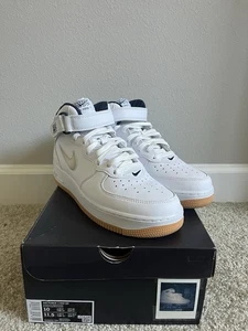 Nike Air Force 1 Mid QS Jewel NYC White Midnight Navy Größe 10 Herren DH5622-100 - Bild 1 von 7